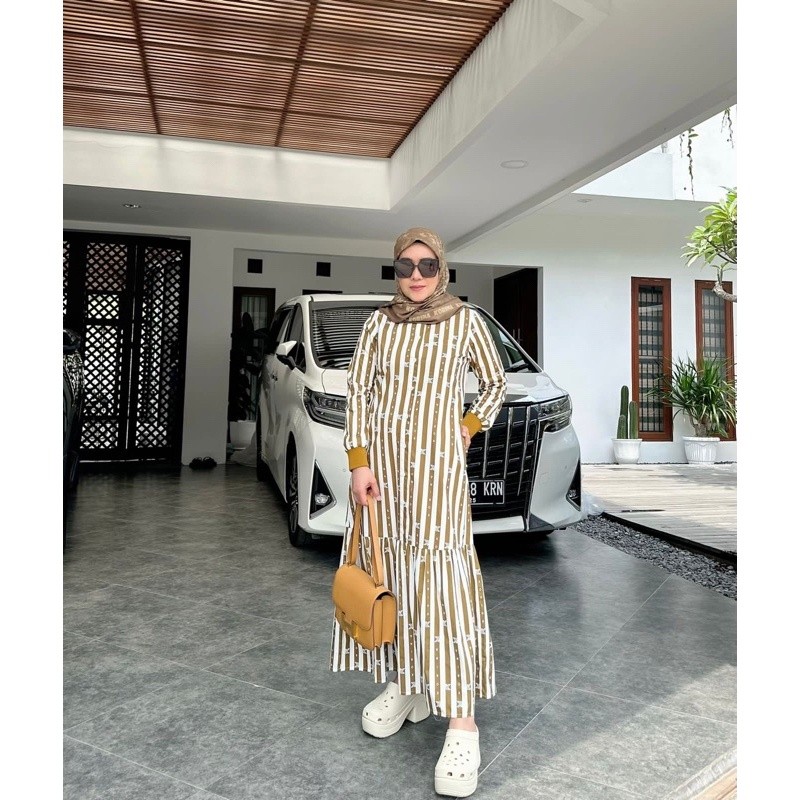 KORINA STRIPE MIDI DRESS ORIGINAL