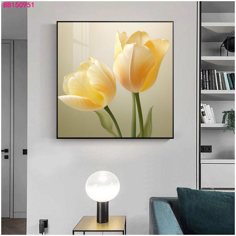 Wallpaper Stiker Lukisan Dinding Motif Bunga Tulip - Wallstiker Lukisan Dinding Dekorasi Ruangan