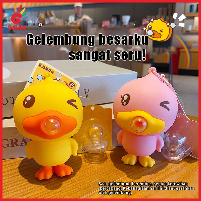 Gaudi Gantungan Kunci / Gantungan Tas B.Duck Balon Bisa Ditiup - Mainan Anti Stress