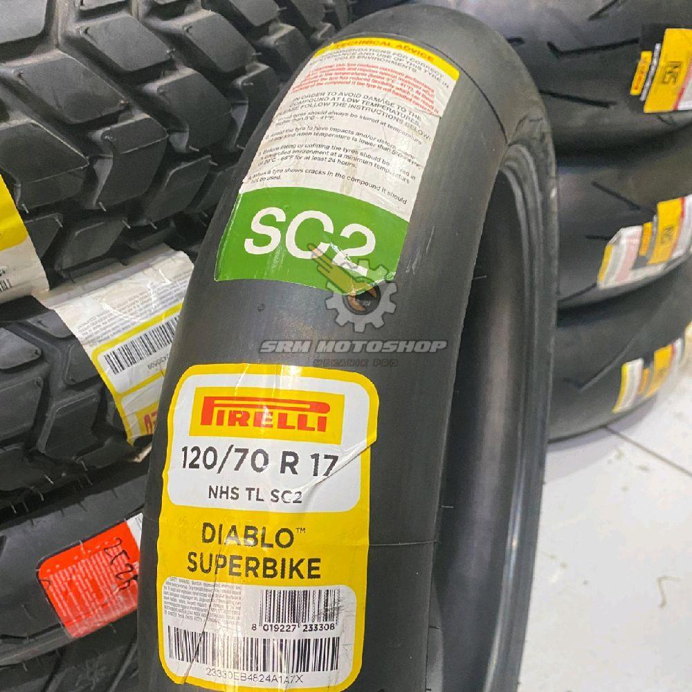 Ban Motor Pirelli Diablo Superbike 120/70-17 SC2 F/R Radial Tipe Slick Tire