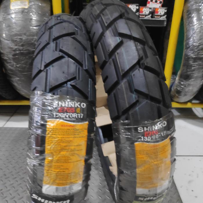 Shinko E705 120/70-17 + 130/80-17 ban dual purpose