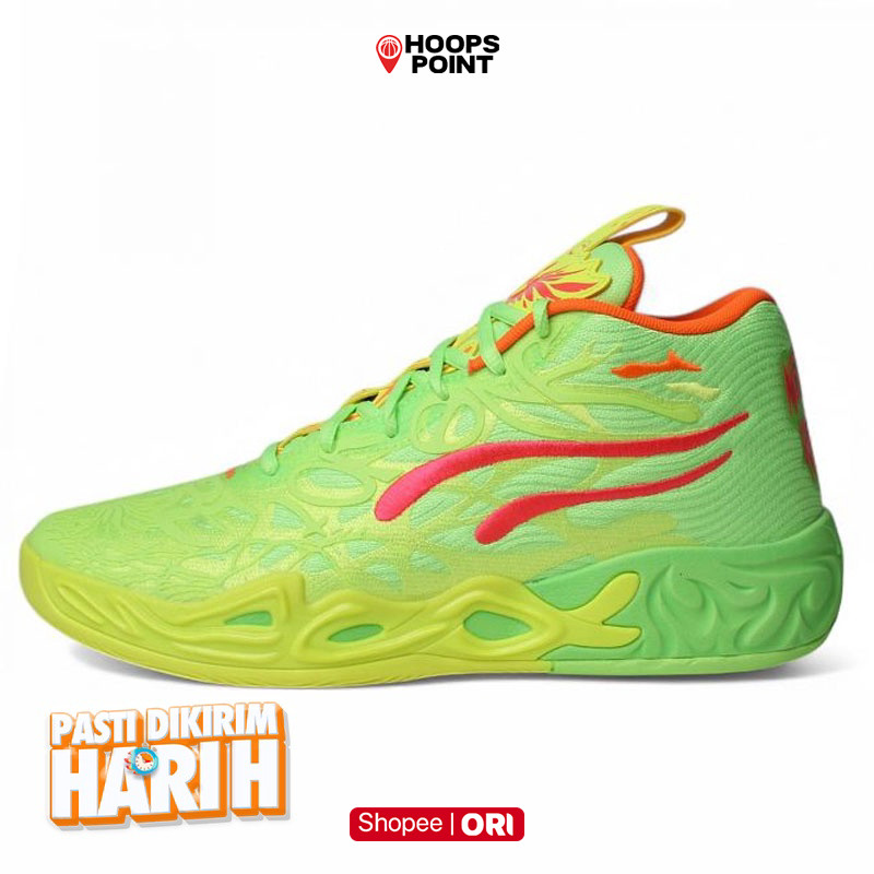 HOOPS POINT Sepatu Basket Puma Mb.04 Gem Yellow Alert Original 31142101