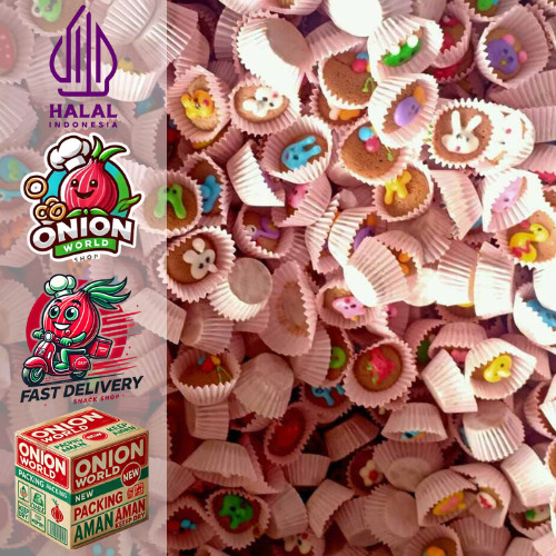 UWD Kue Brownies Karakter 1kg Brownies Karakter Lucu Cookies Karakter Brownies Mini Kering Karakter