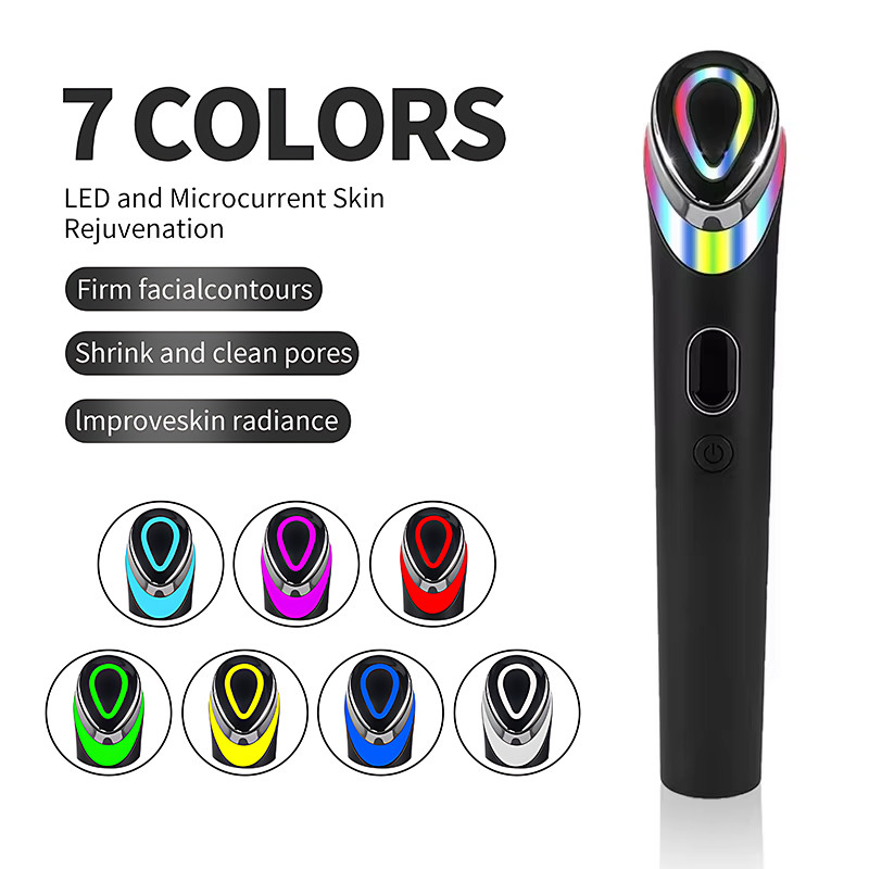 7 Color Age-R Booster Pro Facial Skin Care Anti Wrinkle Beauty Device EMS Microcurrent Lift Massager