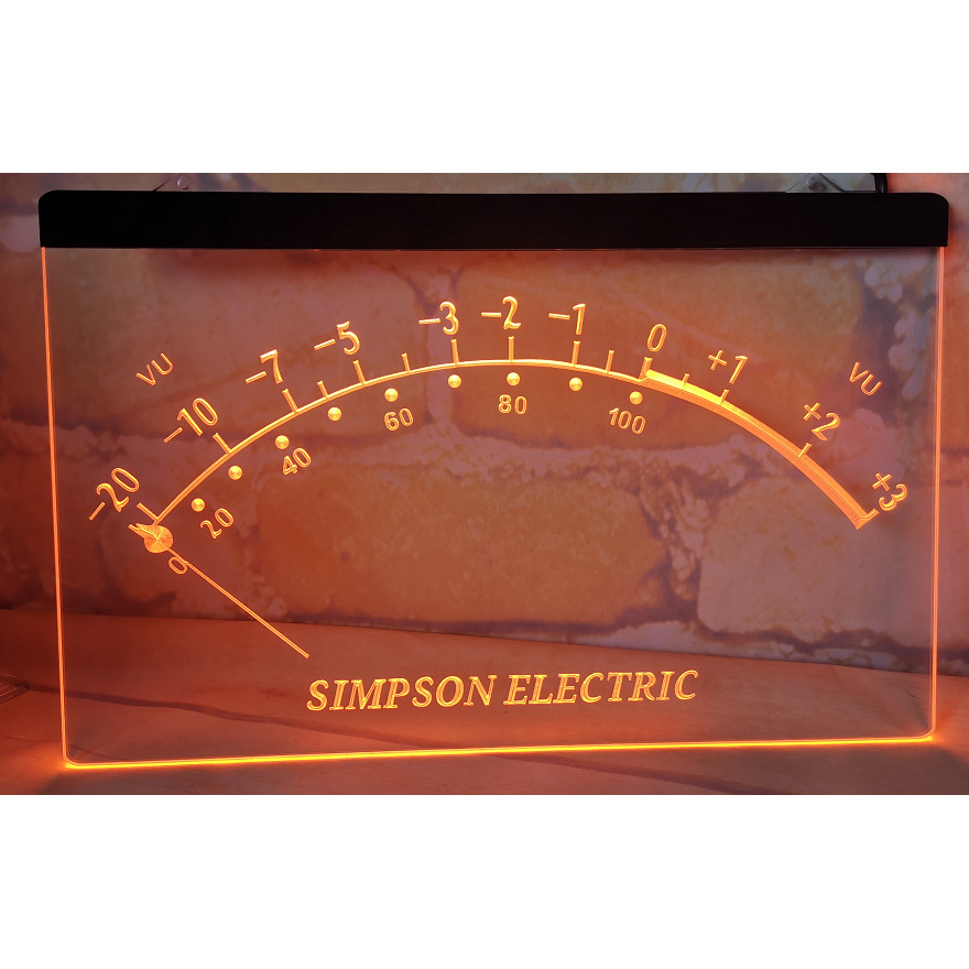 simpson electric peak vu dB Display New neon light sign vintage home decor crafts