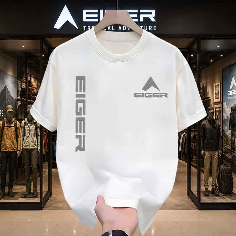 Kaos EIGER Original Style Kaos Pria Wanita Cotton Combed Premium Casual Outdoor Hiking