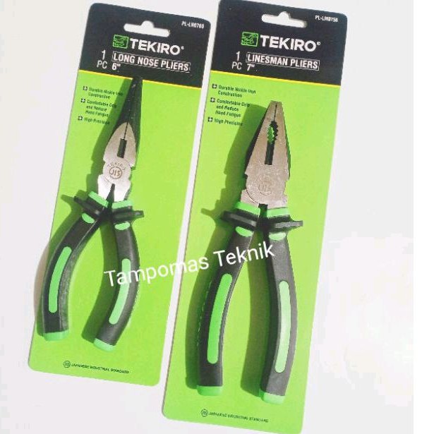 SERESHOP Tekiro Tang Kombinasi 7" Paket Tang Lancip 6" Tekiro Tang Set