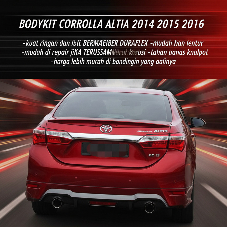 bodikit BODYKIT ALTIS BODIKIT ALTIS BODY KIT ALTIS 2014 2015 2016