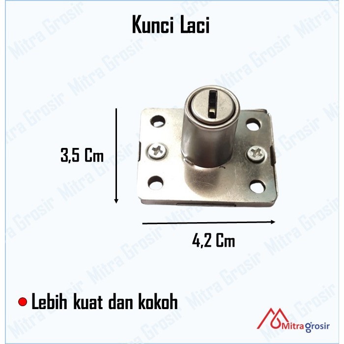 DHA Kunci Laci Lemari Meja / Kunci Laci Lemari Plastik Kayu Alumunium Drawer Lock / Kunci Lemari Lac