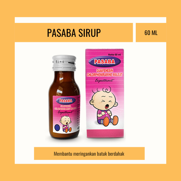 PASABA EXPECTORANT SIRUP 60 ML - MERINGANKAN BATUK BERDAHAK ANAK