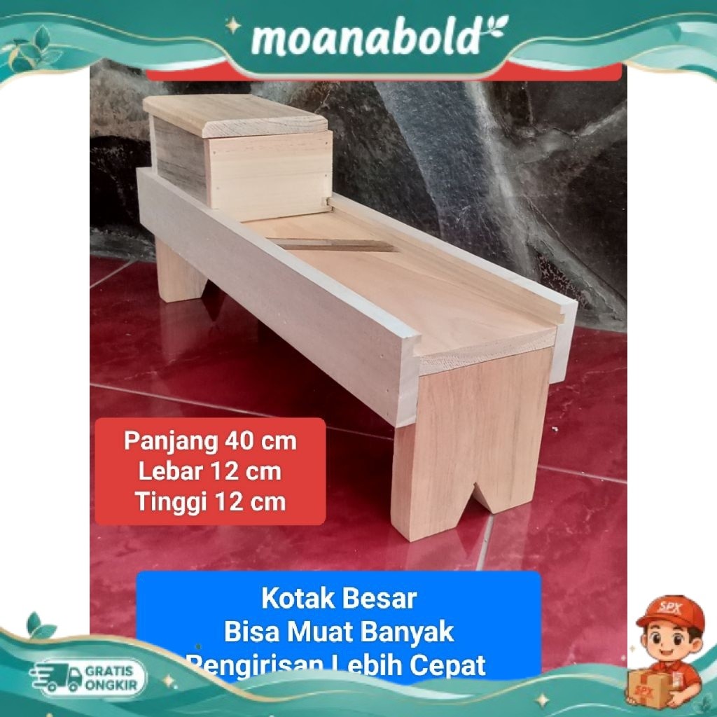 Pengiris bawang JATI BELANDA Ukuran BESAR/ Irisan bawang merah/Pengiris serbaguna TERMURAH 