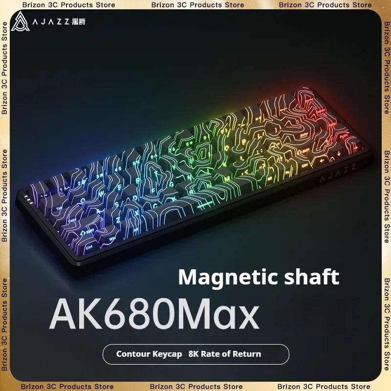 AJAZZ AK680 MAX Gaming Keyboard Controller Magnetic Axis Keyboard Rt Esports Game FPS Customized Wir