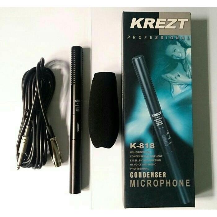Condenser Microphone Mic Condensor Shotgun Mic Krezt K-818 Krezt K818