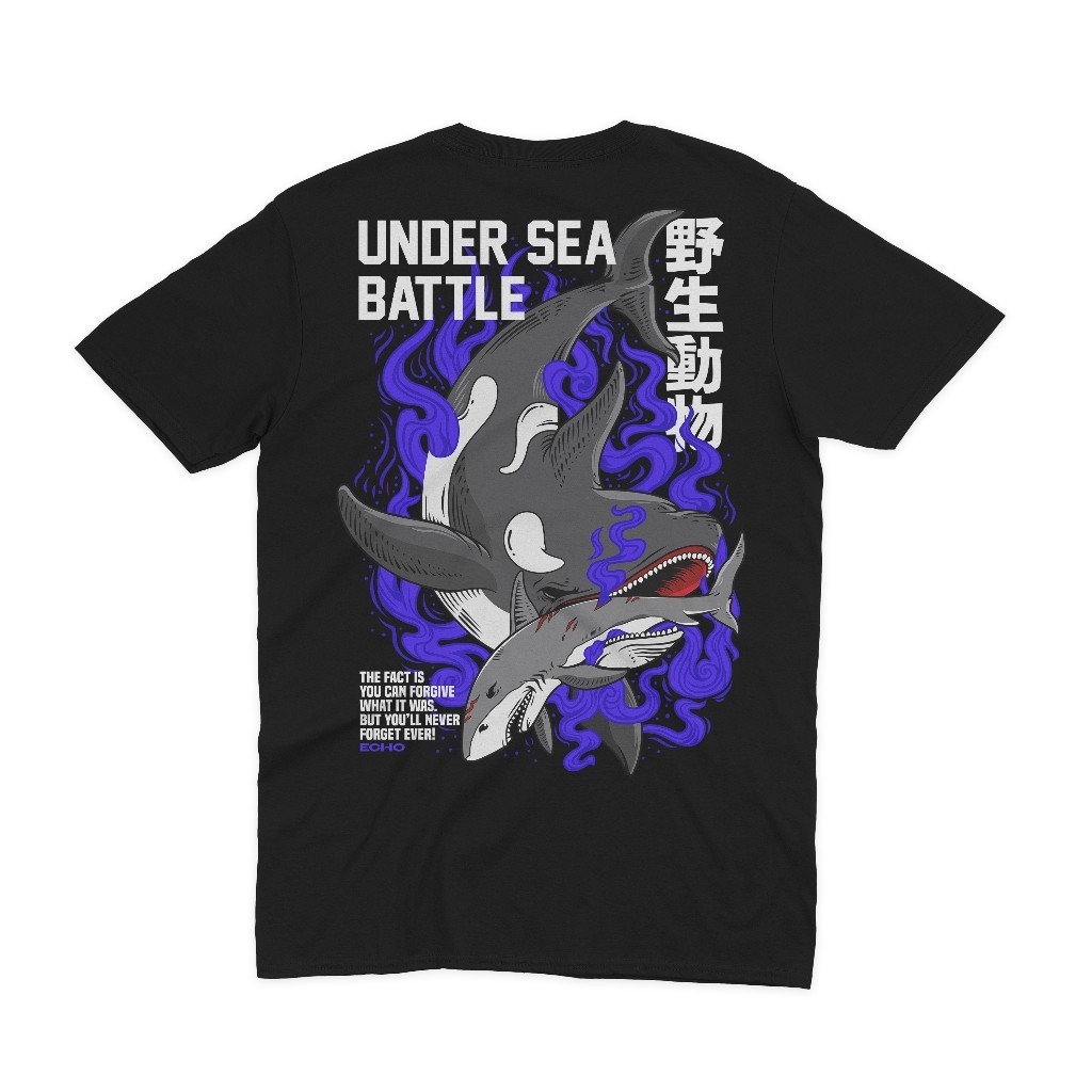 Kaos ECHO PHILIPPINES T-Shirt vol. 2 (Under Sea Battle) 30S PREMIUM FH TERMURAH