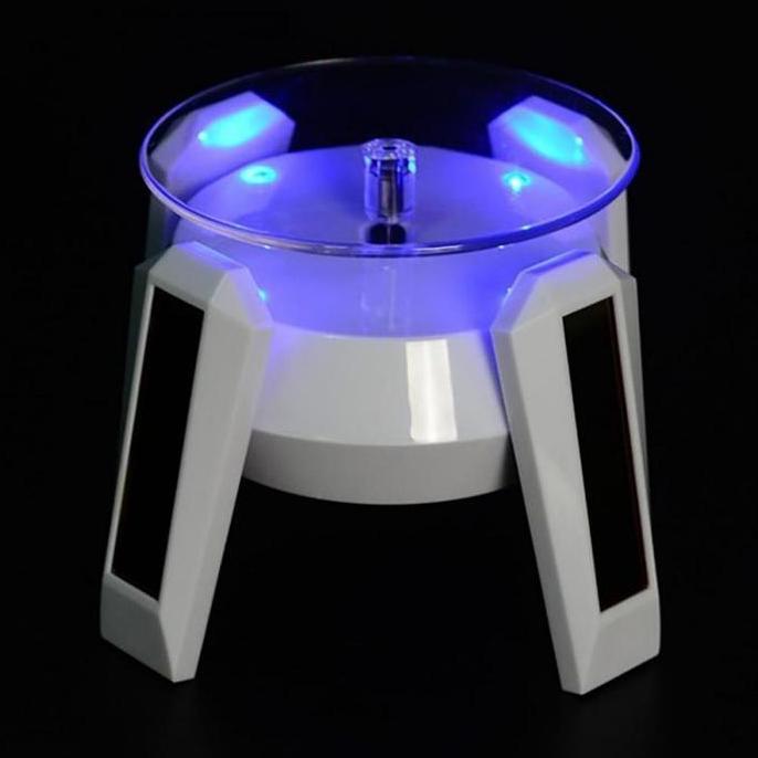 ZEMBHI Rotary Display Barang Putar Meja Putar Otomatis Stand Display Putar Solar Display Stand Rotar