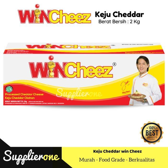 Wincheez Keju Cheddar 2 Kg  / Keju Cheddar 2 kg / Keju Winchez 2 kg - Wincheez Cheddar 2kg