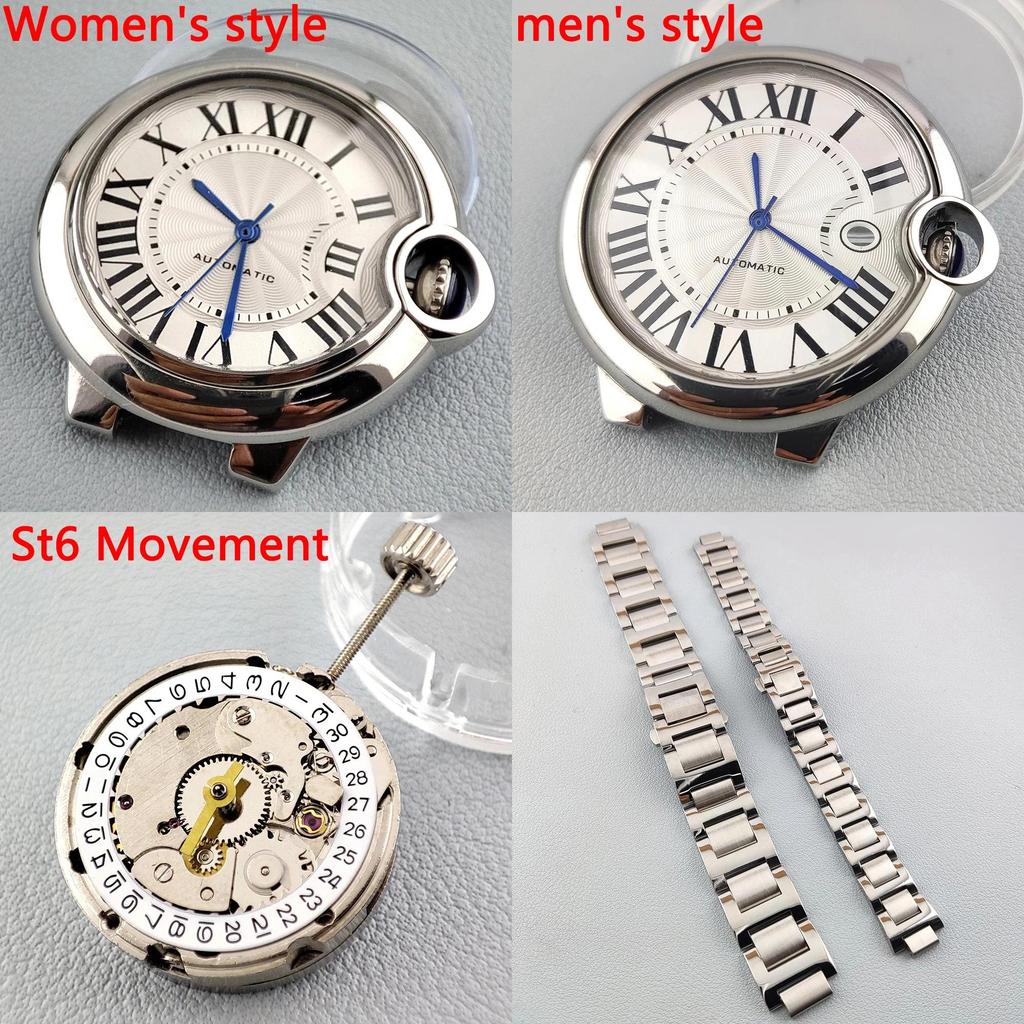Aksesoris Jam Tangan Original Miyota 8215 watch case Stainless steel ST6/8215 Balloon case ST6 Movem