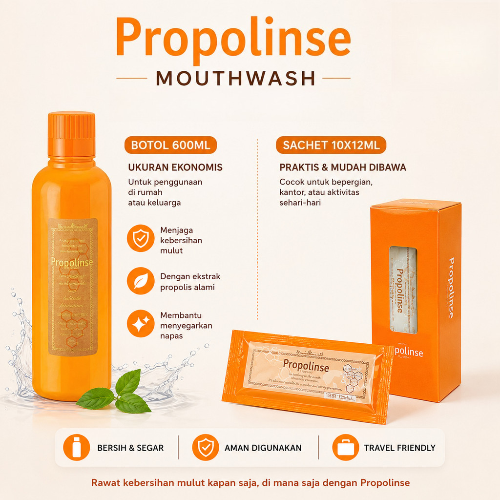 Propolinse Original Orange Mouthwash - Obat Kumur