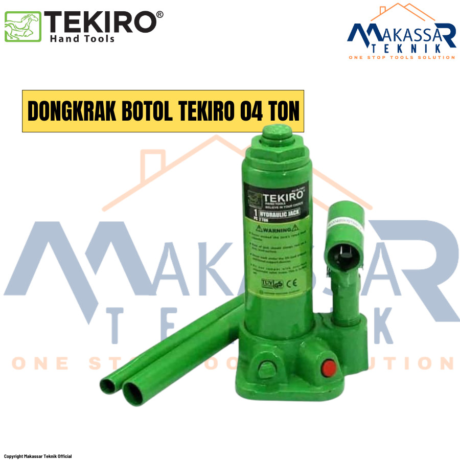 TEKIRO Dongkrak Botol Hidrolik 4 Ton Original – Hydraulic Bottle Jack 4T Heavy Duty