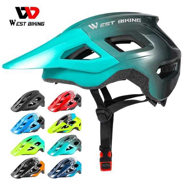 Foto Helm Sepeda West biking untuk XC trail AM enduro downhill half face mirip fox Mainframe