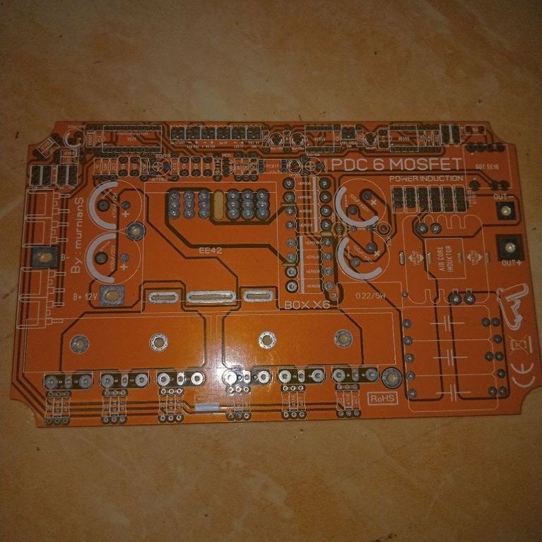 PCB Power Induction Heater PDC 6 MOSFET EE42 (PCB Kosong)