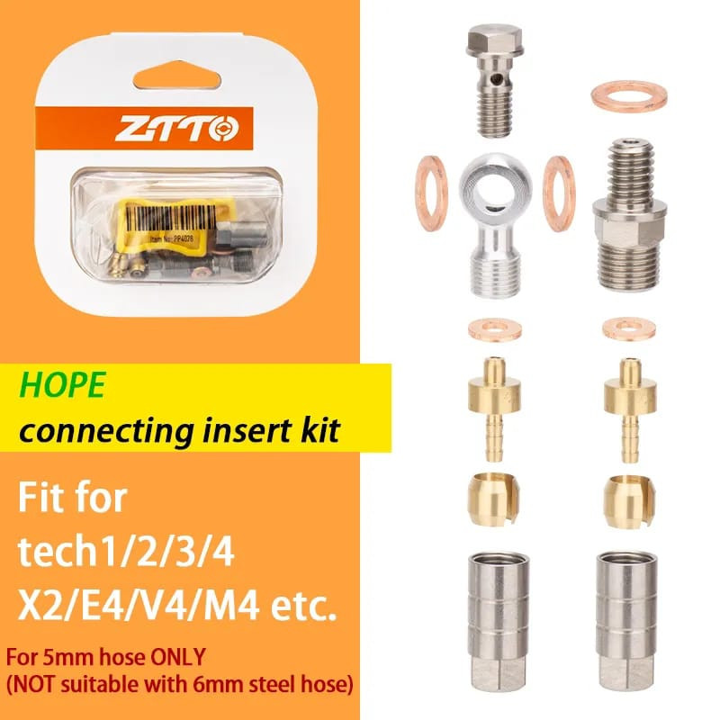 Foto Banjo Olive Connector Caliper Rem Hydraulic For Hope Tech X2 V4 M4 Banjo Rem Hidrolik Sepeda