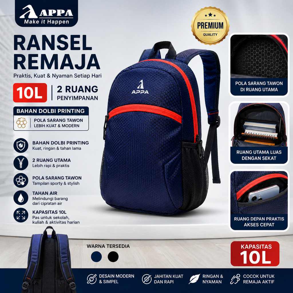 Tas Ransel Pria Mini Outdoor Backpack Olahraga MAKKO 8026