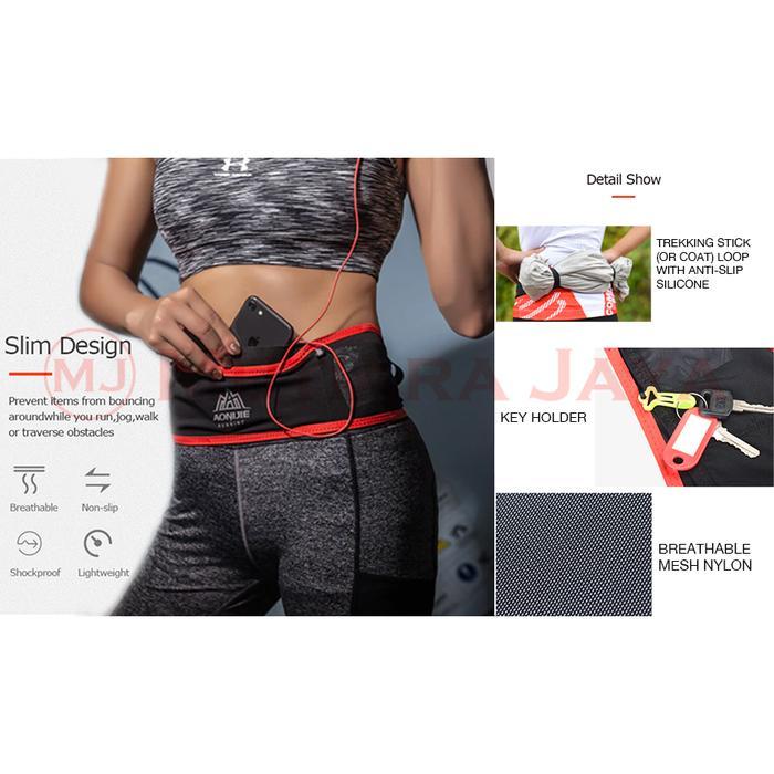 saleAonijie Waist Bag Tas Pinggang + 1 Soft flask 250 ml W938 - M, Hitampasti diskon