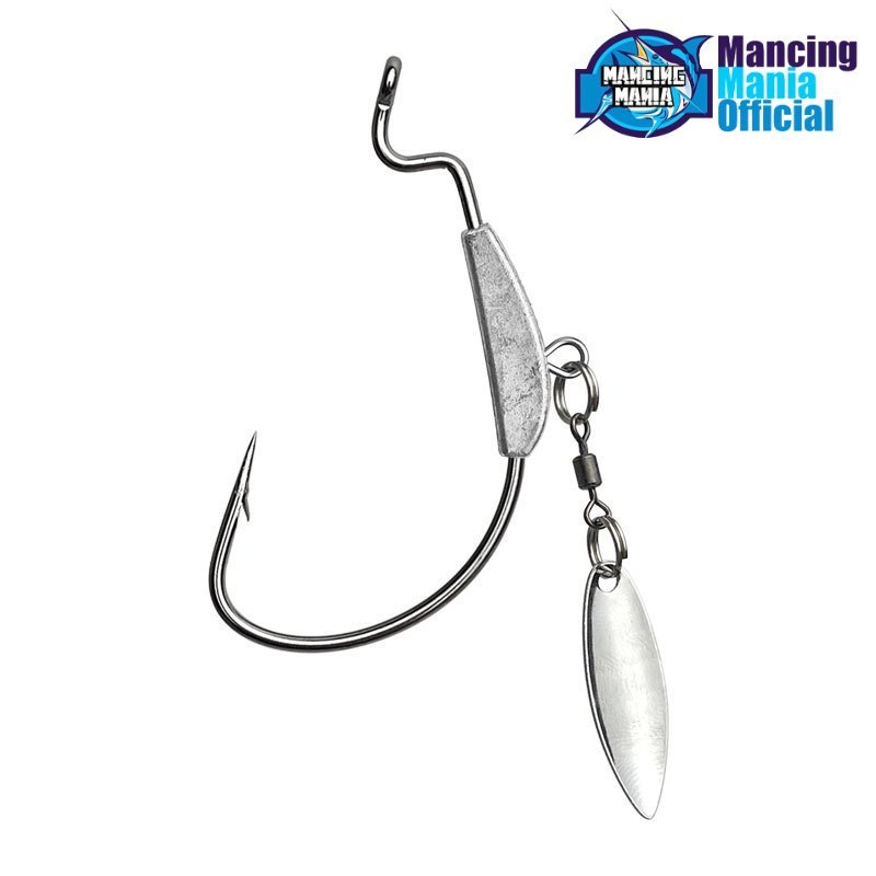 SEASHIP Mata Kail Wormhook Blade Untuk Umpan Pancing Softlure / Zman dengan Timah Pemberat Blade