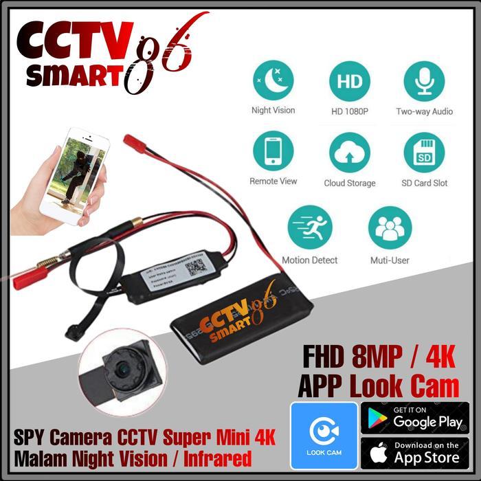 SPY Camera / IP Wireles Wifi IP Hidden / SPY Camera Super Mini Full HD - TANPA MEMORY