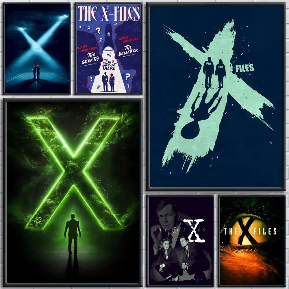 Movie The X-Files I Want To Believe Painting Calligraphy Wall Art Canvas Poster Premium Home Decor P