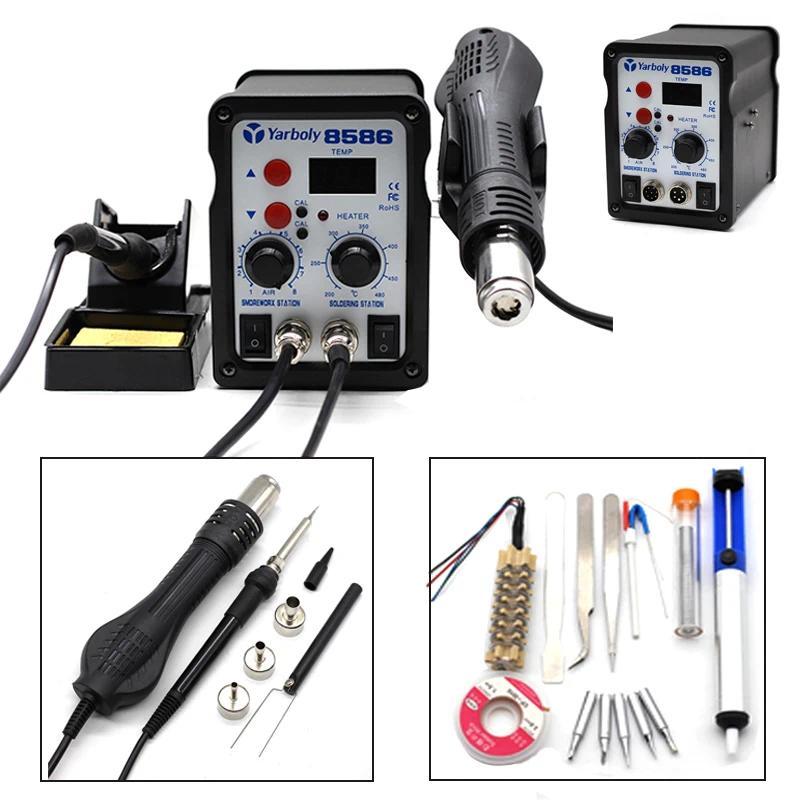 8586 700W ESD Soldering Station LED gital Solder Iron Desoldering Station BGA Rework Solder Station 