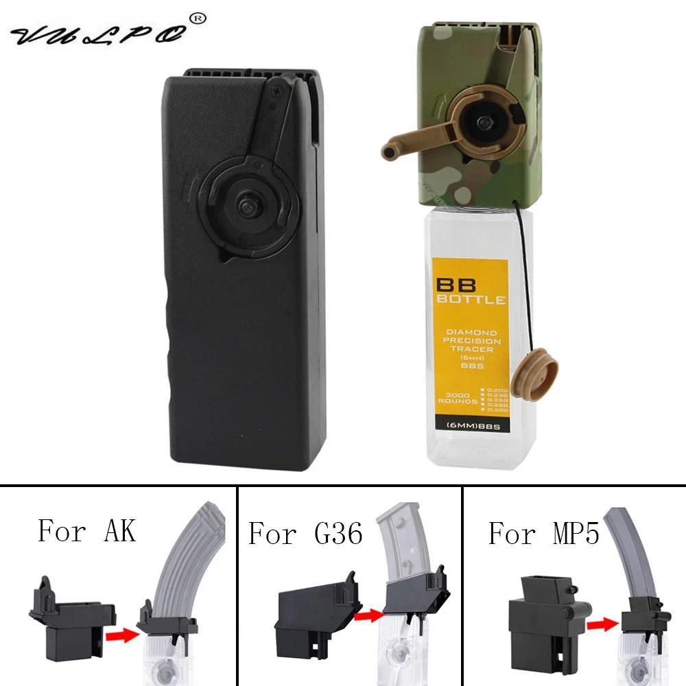 VULPO Airsoft Paintball M4 BB Speed Loader 1000 Rounds Hand Crank Quick Loader AK MP5 G36 Magazine S