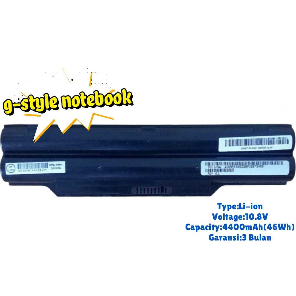 Baterai Laptop Fujitsu Lifebook GFX AH532 AH532 FMVNBP213 FPCBP331 FPCBP347AP Original