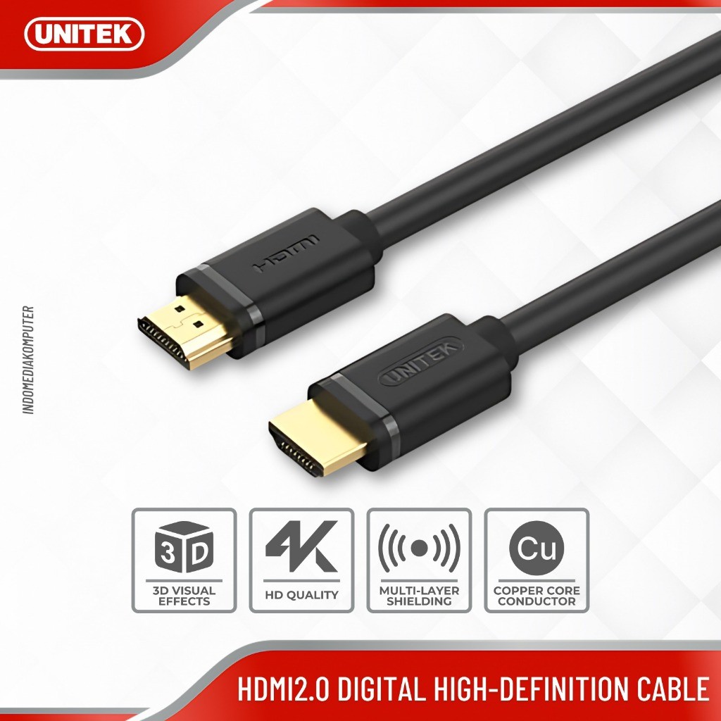 Kabel HDMI 2.0 UNITEK 20M  HDMI Cable 2.0 4K UNITEK 20M 4K HDMI Cable 2.0 UNITEK 20M