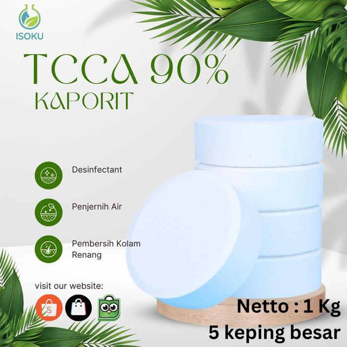 KAPORIT TABLET TCCA 90% 1KG KLORIN TABLET CHLORINE KLORIN