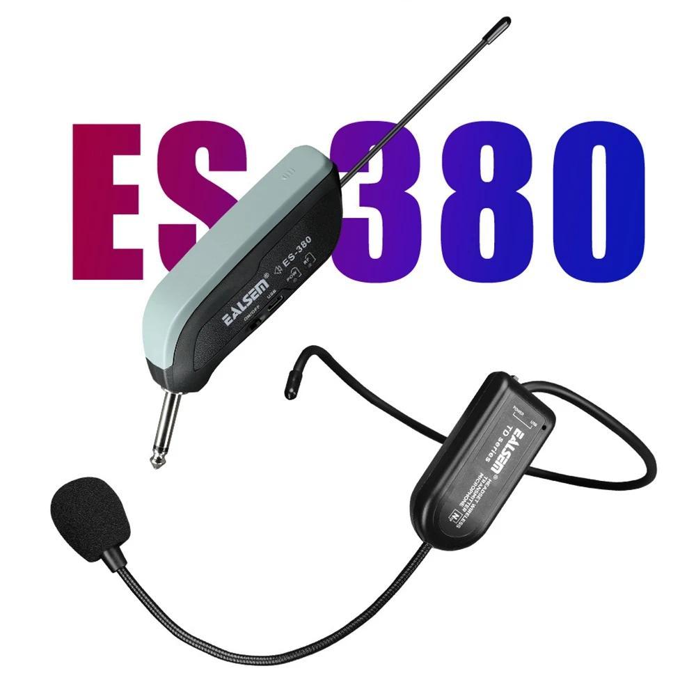 UHF Wireless Microphones Stage Wireless Headset Microphone System Mic For Loudspeaker Meeting Guide 