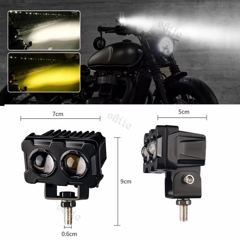 LAMPU TEMBAK LASER OWL CR7 LED D2 2 WARNA HIGH LOW LAMPU TEMBAK
