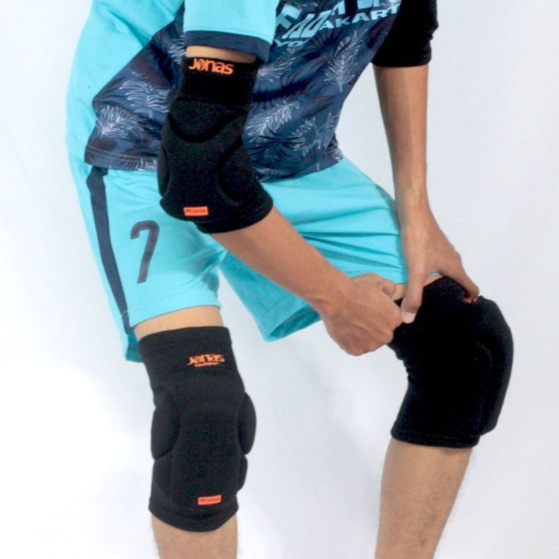 Kneepad Futsal Jonas V2 V3 Grande Elbowpad Jonas Pro Neo Knepad Deket Lutut Pelindung Kiper Futsal b