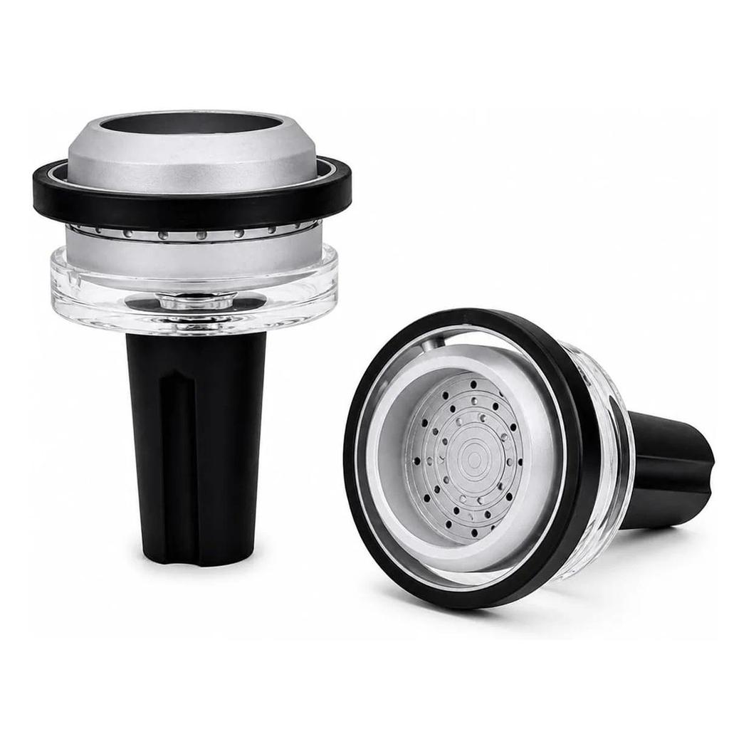 Premium Aluminum & Glass Accessory Hookah Bowl Set Silicone Base Larger Carbon Storage Hookah Bowl S