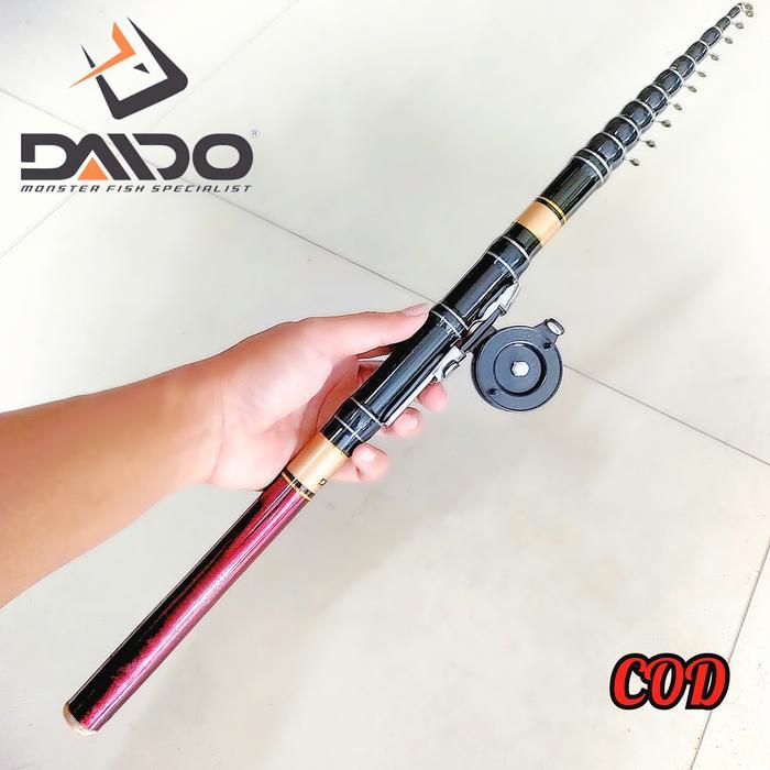 Joran Pancing Tegek Kolong Daido 360 Carbon + Bonus reel - 450cm