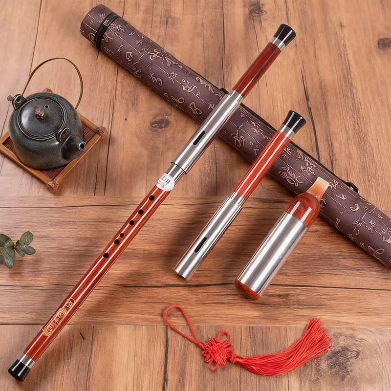 Detachable Portable Bawu Professional Perform Vertical Flute Chinese Tration Wooden Bawu Beginner Pr
