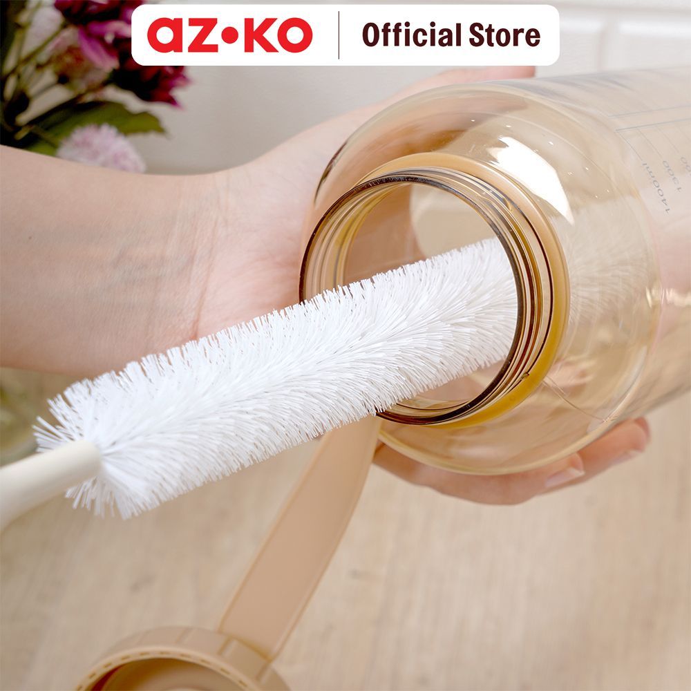AZKO Proclean Sikat Sedotan Botol Minum 1629 - Cokelat Brush Sedotan Sikat Sedotan Cleaner Straw Bru