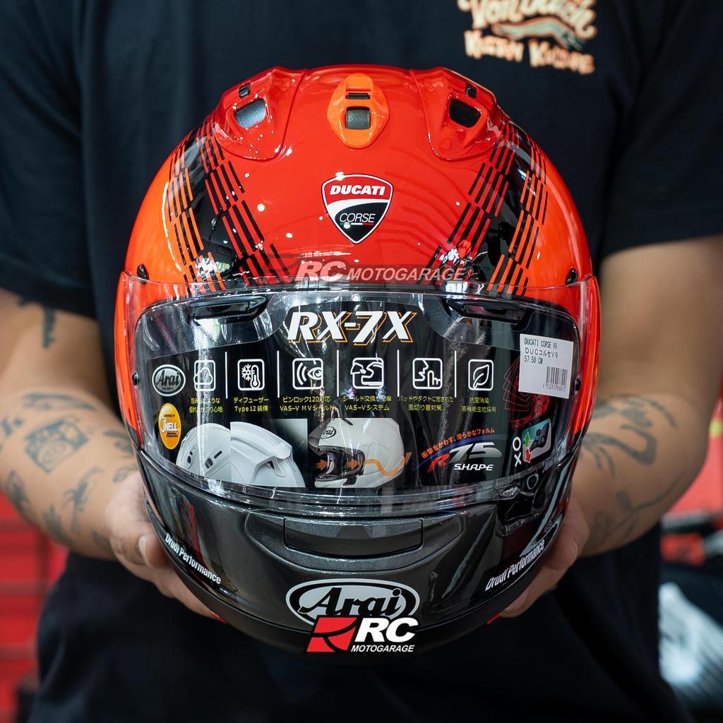 Helm Motor Full Face - Arai RX7X Ducati Corse V9
