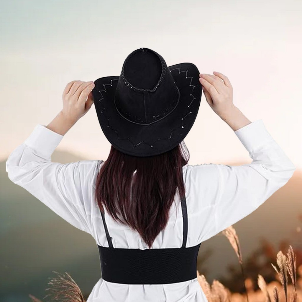 Murah Topi Koboy  / Topi Cowboy Amerika Laken Dewasa Pria Wanita