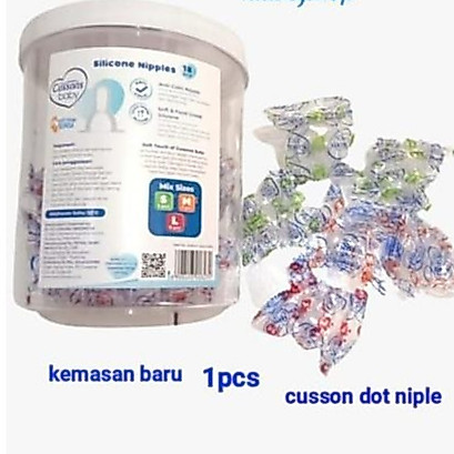 [NIXEL] CUSSONS Dot Sillicon Nipple S.M.L - Cussons Dot Slim Neck