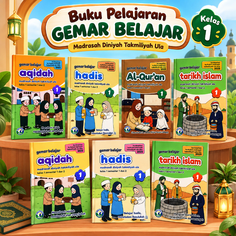 BUKU MDTA UNTUK KELAS 1, 7 MATA PELAJARAN