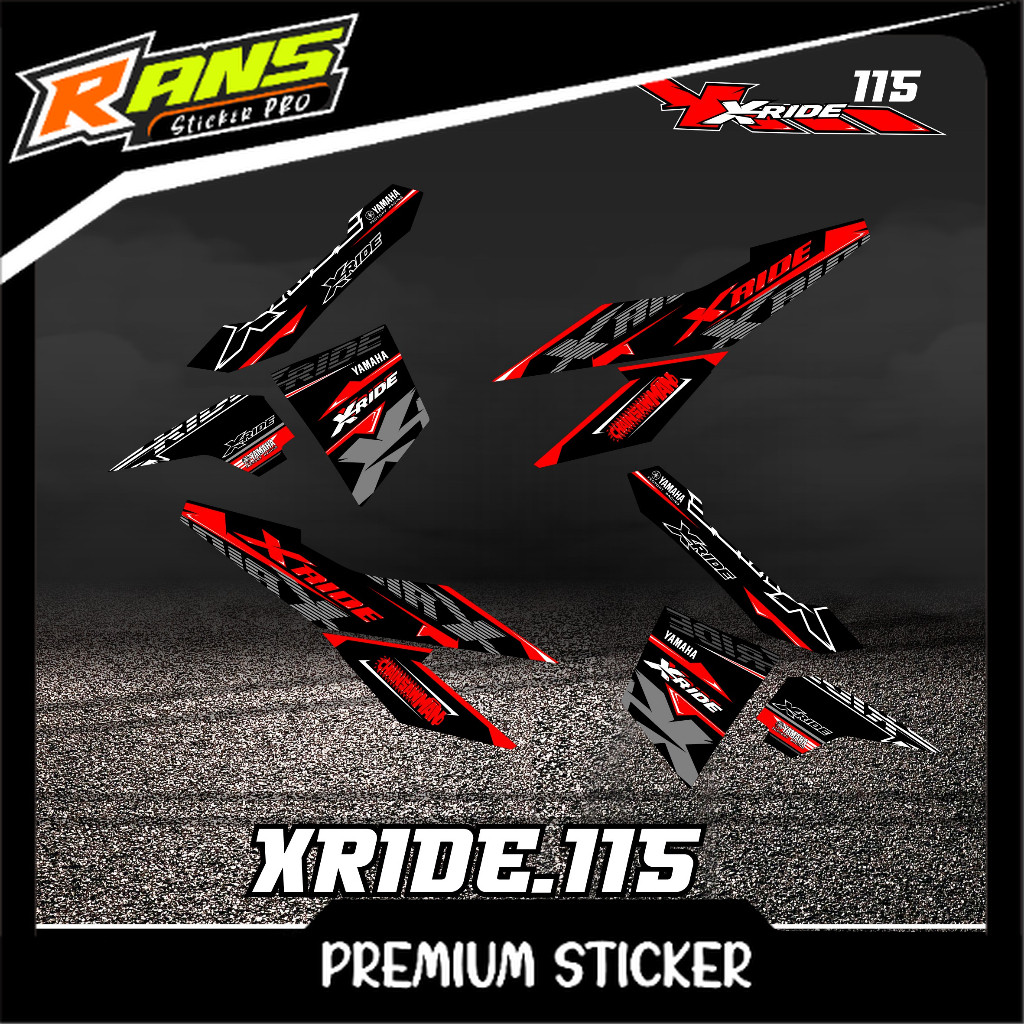 Striping Sticker New Xride 115 Variasi Sticker Yamaha Xride 115 Code H01