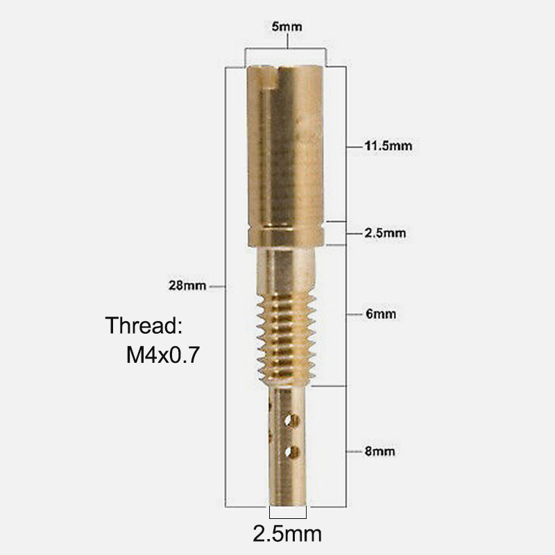 N224.103 Pilot Jet for Honda Kawasaki Polaris Suzuki Yamaha TMX 36 38 KX125 LT-Z400 YFM350 YZ125 37.