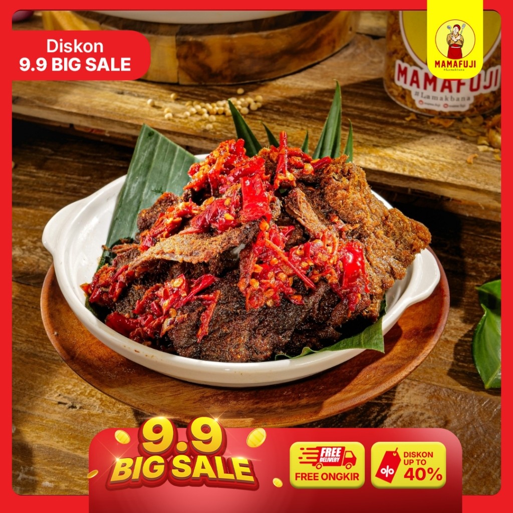 

Mamafuji - Dendeng Balado Kering Pedas Kriuk
